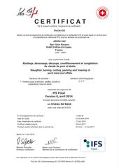 certificat IFS